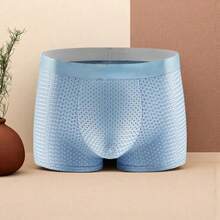 Kit 4 Men's Ice Silk Breathable Briefs With Mesh, Comfort And Elasticity - New, Light And Fresh For Summer - Multicolor - View 7