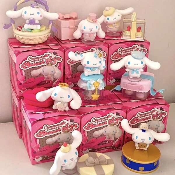 Sanrio 1pc Sanrio Cinnamoroll Blind Box, Cute Character Collectible Gift, Suitable For Shelf Display, Halloween, Christmas Gift, Party Decoration