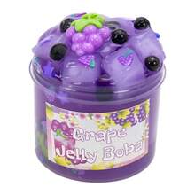 2.37 盎司波霸脆皮史莱姆套装西瓜葡萄桃预制水晶史莱姆套装，超柔软不粘果冻立方体史莱姆派对礼物生日礼物 - 70ml - 查看 4