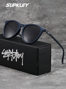 SUPKLEY Gafas de sol de estilo de vacaciones de lujo ligero para mujer con material de lente TAC, marco ovalado, decoración de moda, protección UV y reducción de deslumbramiento. El empaque de la marca es un gran regalo