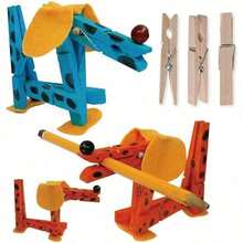 1 件木制晾衣针，天然木材，2.83 英寸，防锈晾衣针，用于悬挂衣服、晾晒袜子 - 彩色 - 查看 6