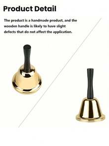 响亮的手铃，成人银钢手铃，经典晚餐铃，耐用手铃，响亮的呼叫铃，服务铃，教室晚餐铃，闹钟，铃声，铃声，婚礼、学校、教室服务和游戏派对的手铃，圣诞节 - 彩色 - 查看 8