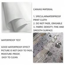 1 pièce Arbre des empreintes digitales sur canevas sans cadre - Décoration murale arbre généalogique imperméable pour anniversaires, mariages et autres occasions, design artistique d'arbre avec motifs d'empreintes digitales détaillés, art des empreintes digitales