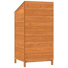 vidaXL Garden Shed For Tool Storage House Outdoor Backyard Solid Fir Wood - 棕色 - 查看 6