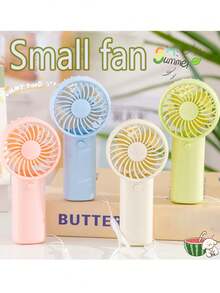 2025 New Handheld Mini Fan, Portable Desktop Fan For Home, Bedroom, Office, Outdoor Use, Requires 2 AAA Batteries (Not Included), Summer Cooling Essential, Holiday Must-Have