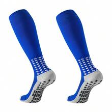 1 Pair/7 Pairs Knee High Non-Slip Soccer Socks With Rubber Dots, Professional Training Match Thick Terry Cushion Basketball Sports Socks For Men And Women, Fall - Multicolor - View 6