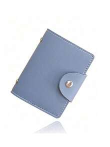 26卡槽PU皮革卡收纳袋男女通用简单纹理多卡槽卡袋学生多功能卡ID窗口带钱夹日常 /Men生日礼物给朋友妈妈礼物教师节礼物万圣节礼物圣诞礼物返校学生（随机拼接颜色）卡套钱包名片夹信用卡夹女士照片卡套女士迷你钱包卡钱包 - 彩色 - 查看 13