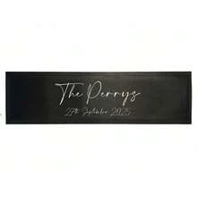 Personalised Bar Runner & Mat – Custom Design Barware For Wedding Reception, Birthday Party, Man Cave & Home Bar - 8 Coasters Only - View 4