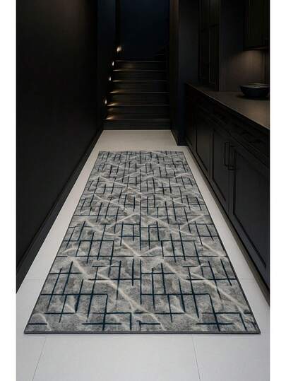 Modern Multı-ColoredArea Rug– Non-Slip, Soft & Washable Carpet For Living Room, Hallway, Bathroom (Made In Turkey)