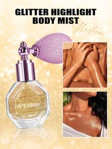 HANDAIYAN Airbrush Highlighter Spray Bottle, Long-Lasting Color, Fine Shimmer Highlighter Powder, Suitable For Parties, Travels, Portable, Graduation, Birthday, Holidays, Summer, Autumn, Halloween, Y2K Fashion, Women, Beach, Travel, Camping, Outdoor, School, Campus, Holiday Decoration, Gifts, Roses, Cosplay, Best Color Charm Atmosphere, Face Painting, Cosmetics, Suitable For Women, Ideal For Winter/Spring, Ideal For Birthday/Valentine's Day/Mother's Day Gifts, Essential For Carnival Parties, Best Color Choice - 05 Sunlight Kiss - Xem 3