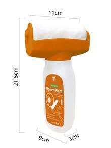 White Paint For Walls, Portable Integrated Paint Roller, Easy-To-Apply Small Drywall Repair Kit, Suitable For Small Areas. White Paint - For Easy Cleaning And Original Walls, Small Roller Brush Repair Kit, Scratch And Yellowing Repair, Water-Based, Ideal Choice For Home Aesthetics. 500g White Paint For Wall Touchup, Paint Roller Kit For Flat, Ceiling Walls