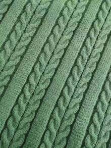 1pc Men V-Neck Autumn/Winter Knitted Vest, Solid Color Casual Pullover Sweater Vest