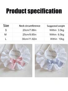 1 Pure Cotton Lace Scarf For Cats, Cat Accessories, Dog Accessories, Cat Items, Pet Bows, Cute Decorative Bibs, Cat Bow Ties, Halloween Decorative Cat Collars
