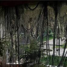 1pc/10pcs Black & White + Spider Web Mesh, Dark Mysterious Style + Sheer Fabric + Asymmetrical Net Structure + Draped Ruffle Effect / Lightweight Translucent Feel + For Creating Spooky Ambiance + Halloween Spider Web Decor, Suitable For Halloween Party, Party Venue Decoration, Porch / Staircase Decoration