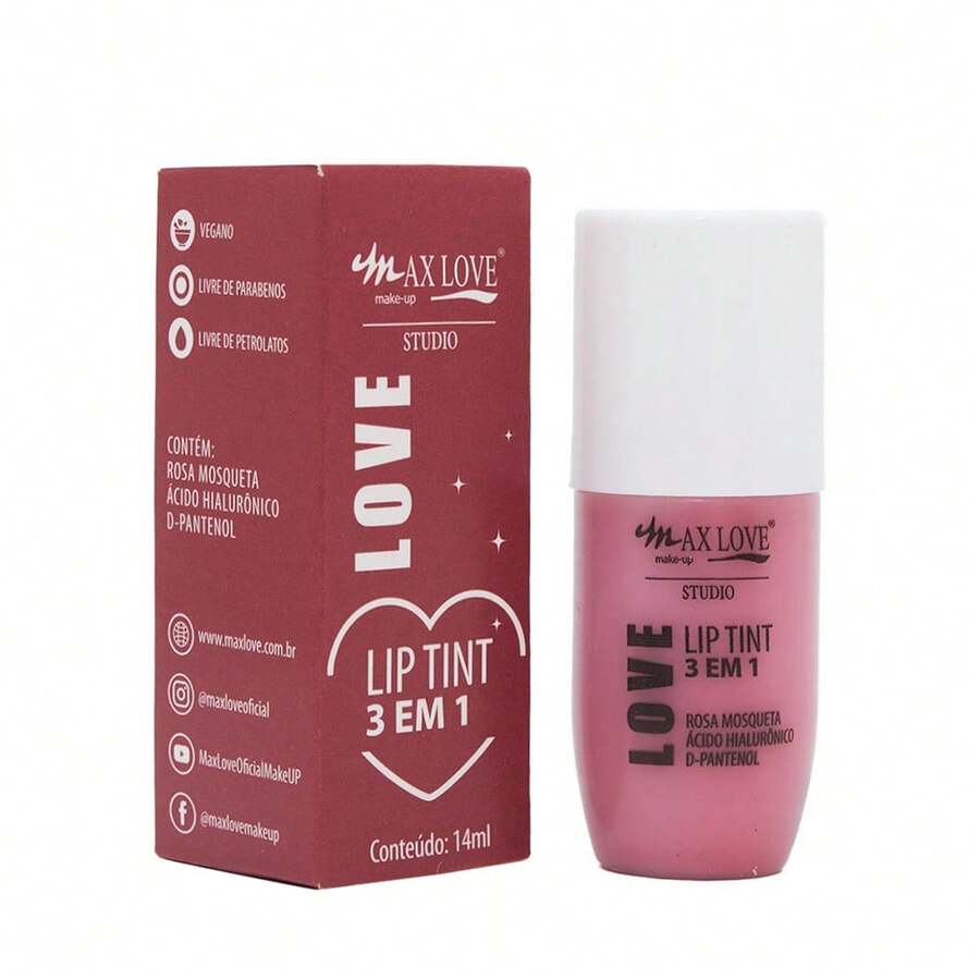 3-In-1 Vegan Lip Tint Rosehip + Hyaluronic Acid + D-Panthenol Max Love - 509 - View 1