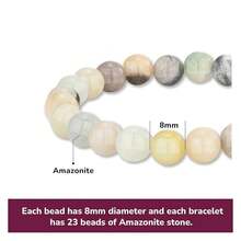 Vibe Green Jade Bracelet - Healing Wealth Bracelet - Jade Beaded Bracelet Women Men - Bring Good Luck Prosperity And Emotional Balance - Adjustable Size - 天河石 - 查看 2