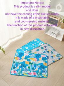 بطانية تبريد ذاتية للكلاب من الحرير المبرّد، وسادة تبريد للكلاب قابلة للغسل والاستخدام الداخلي والخارجي، وأماكن الجلوس في السيارة