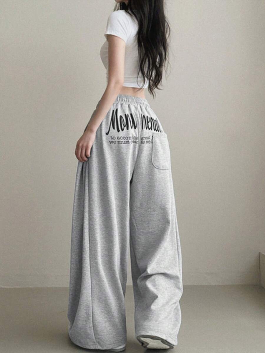 Comfortable Versatile Printed Casual Wide Leg Pants