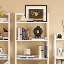 SoBuy FRG116-W Ladder Shelf Bookcase Standing Shelf Bathroom Shelf With Shelves And Drawer In White W 64cm - White - View 6