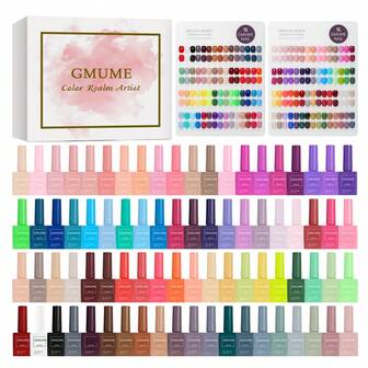 120pcs Set 15ml Gel Nail Polish Set 120 Color Series Fall Shine Finish Semi Permanent Glitter Sequins Nail Polish Set Kit Soak Off Uv Varnish Nail Art For Manicure Nail Design Same Color Same Bottle