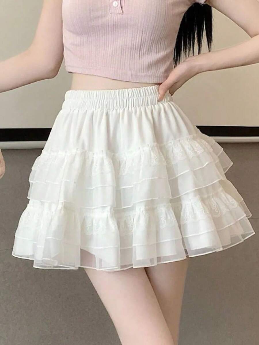 Women Skirts - White - View 1