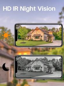 Smart 1080P Video Doorbell Camera Wireless Included 1pcs White Indoor Chime, AI Human Detection, Message Push, Live View, 2-Way Audio, IR Night Vision, 2.4G Wi-Fi, 32GB Micro SD Card Storage And Free Cloud Storage, Easy To Install, Indoor/Outdoor Security - màu đen - Xem 6