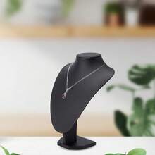 Soporte de exhibición de collares, cadena de joyería, soporte de almacenamiento para el hogar, dormitorio, soporte independiente para exhibir collares - Negro - Ver 3