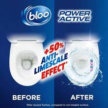 Bloo Power Active Toilet Rim Block Fresh Flowers, With Anti-Limescale, Cleaning Foam, Dirt Protection And Extra Freshness - Pack Of 3 Rimblocks - 1 Count (Pack Of 1) - View 6