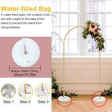 1 Set, Metal Rounded Rectangle Arch Kit, Suitable For Birthday Wedding Bridal Shower Graduation Anniversary Baptism Flower Stand Outdoor And Garden Supplies Theme Party Background Gardening Holiday Decoration Home Scene Decoration Valentine's Day Halloween Thanksgiving, Back To School Valentine Day