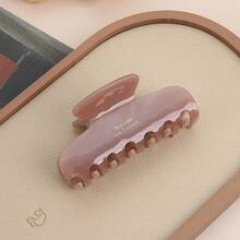 1pc Plus Size Women's Leopard Print Acrylic Hair Claw Clip, Fashion Hair Accessory For Ponytail, Mother's Day Gift, Suitable For Thick, Long, Curly, Wavy Hair Hair Accessories Fall Hair Clips Autumn Decor Accessories For Women