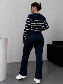 Women Sweater Co-Ords - Blue - View 2