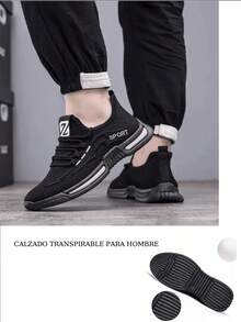 Zapatos De Tenis Cómodos con Plataforma Informal para hombre Zapatos para Malla Caminar Transpirable, Nuevas zapatillas deportivas para hombre.Zapatos de Tenis para Correr con Amortiguación Antideslizante Cómodo, Zapatos para Caminar para hombre . Zapatos de Tenis de Moda Zapatillas de Deporte, Adecuados Para Todas Las Estaciones - blanco negro - Ver 8