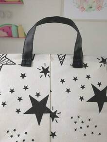 Rectang Storage Basket Shelf Basket  Storage Bin, S Toy Basket Organizer Box With Handles Boy And Girls Room Deco () - 萬聖節 - 查看 5