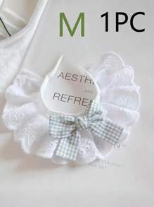 1 Pure Cotton Lace Scarf For Cats, Cat Accessories, Dog Accessories, Cat Items, Pet Bows, Cute Decorative Bibs, Cat Bow Ties, Halloween Decorative Cat Collars