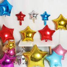 18" ,10" Star Balloons Foil Balloons Mylar Balloon For Birthdays Christmas, Halloween, New Year's Day,Baby Shower, Gender Reveal, Wedding, Magical Prom, Engagement Party Decoration