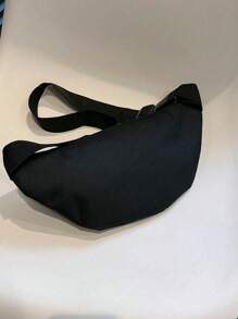 Fashionable Waist Bag For Women Simple Shoulder Bag Lightweight Oxford Cloth Casual Waist Bag, Preppy Bum Bag For The First Day Of School