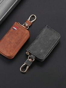 1pc Men's Lightweight Compact Key Pouch, Fashion Key Holder, Gift For Men On Holidays, Birthdays, Anniversaries