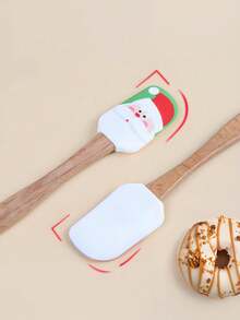 6pcs Christmas Silicone Spatulas – Wooden Handle With Festive Snowman Design | For Baking, Cooking, Cake Decorating & Holiday Celebrations (Birthday, Valentine's, Thanksgiving) Christmas Christmas Decorations Christmas Pajamas Christmas Gifts Christmas Decor - Multicolor - View 6