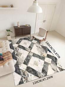 1 Multi-Color Mixed Cut Pattern Large Carpet, European Style Living Room Corridor, Entrance Door, Universal Decorative Mat, All Seasons, Home Decor - Multicolor - View 7