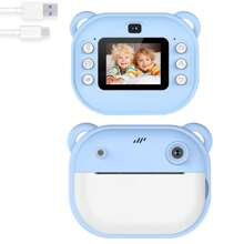 Instant Print Camera For Adult Leisure Toys, Christmas Birthday Gifts For Girls Boys, HD Digital Video Cameras For Adult, Portable Toy (1300mAh Rechargeable Battery)For Holidays, Christmas, Halloween, Birthday Parties & Special Occasions