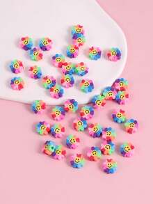30pcs/set Floral DIY Clay Beads - Multicolor - View 2
