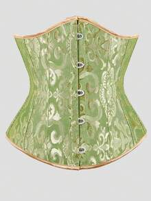 加大码女式复古系带束腰紧身胸衣上衣，可调节紧身胸衣塑身衣，适合万圣节服装 - 彩色 - 查看 65