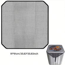 1pc Easy To Install 91cm/35.83inch Premium Outdoor Air Conditioner Cover - Super Durable, Water Resistant, Windproof - Dust & Cold Air Barrier With Breathable PVC Mesh Ventilation - 91*91cm/35.83*35.83inch - View 8