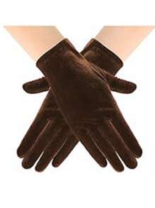 D EXCEED 1Pair 50s Women's Short Full-Finger Gloves – Elegant Accessories – For Opera Performances, Afternoon Tea Gatherings, Wedding Ceremonies, Vintage Cocktail Parties & Classic Formal Dinners​ Halloween