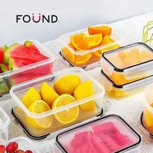 Set 12 Recipiente Hermetico Contenedor Alimentos Almacenar FOUND HOME FHM_RH-01DP - Albaricoque - Ver 7