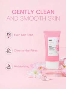 FENYI 4pcs Finei Japanese Cherry Blossom Exfoliating Gel, 60g Pore Minimizing Scrub Cream, Gentle Exfoliating Scrub, Non-Irritating, Moisturizing Brightening Facial Cleanser, Suitable For All Skin Types, SPA Self-Care, Gift For Girlfriend, Facial Care - 4pcs - View 6
