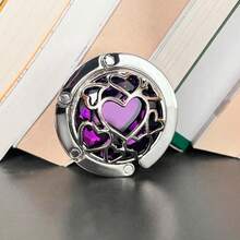 1 Pc Multiple Hearts Style Premium Foldable Handbag Bag Purse Hanger Table Hook Holder