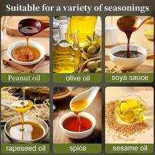 1/2pcs Kitchen Olive Oil Dispenser, 2-In-1 Glass Oil Bottle And Cooking Sprayer, Oil Sprayer For Kitchen Cooking, Air Fryer, Outdoor BBQ, Air Fryer Compatible, Auto Flip Cap, 16oz Olive Green (Light Blocking) With Label Stickers