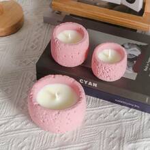 太空杯法式香草香薰蜡烛，有常规、大号和特大号可供选择，适合节日和家居装饰 - 粉色 - 查看 2