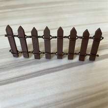 1 Peça Mini Cerca de Madeira, Cerca Miniatura de Jardim de Fadas, Acessórios de Decoração de Paisagem em Miniatura, Decoração de Sala de Estar Familiar 10cm*3cm, Presentes de Feriado, Cerca de Madeira Miniatura Encantadora de Jardim de Fadas - Acessórios de Paisagem em Miniatura Lúdicos, Perfeito para Decoração de Casa e Jardim, Perfeito para Decoração de Festa de Casamento, Decoração de Sala de Estar e Quarto Familiar, Decoração de Vaso, Acessórios de Fotografia DIY